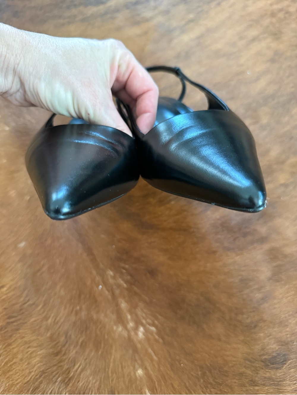Zara 50th Anniversary Collection Black Pointed Slingback Heels - Picture 4 of 6